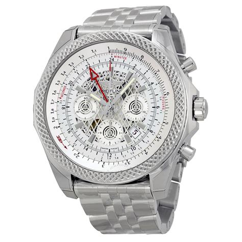 Breitling Bentley GMT Silver Dial Men's Chronogr 